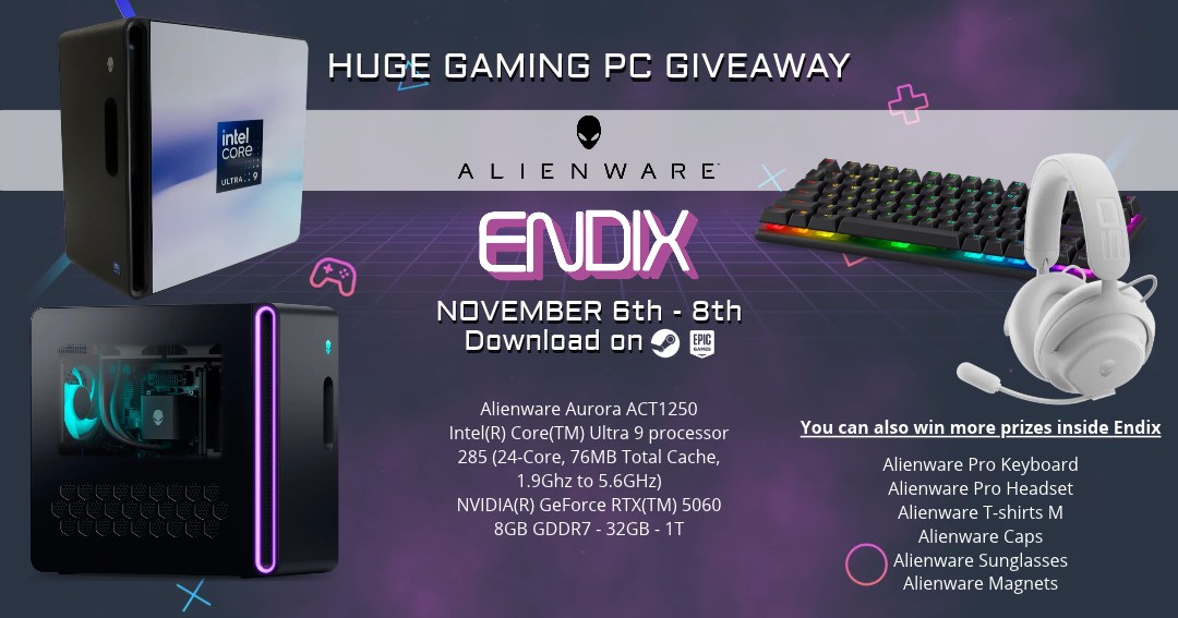 Alienware gaming PC giveaway prizes